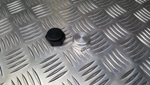 Black Stem Nut from Triumph Custom Parts